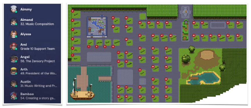 gather town exhibition booth naming protocols