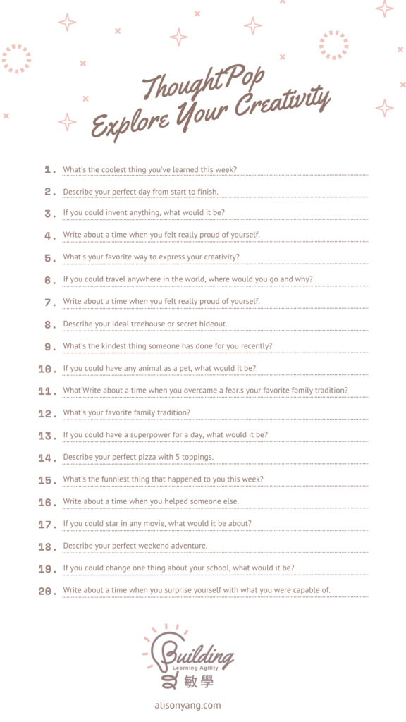 20 creative writing prompts